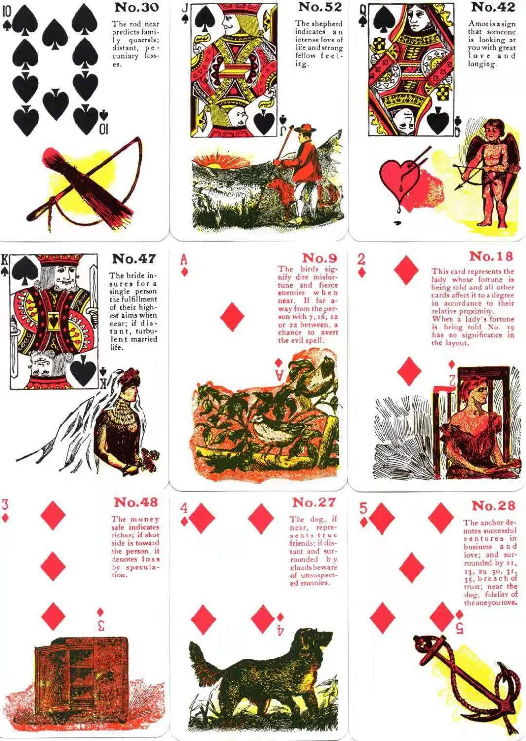 52個英語版ジプシー魔女占いカードセット箱入りトランプタロットカードゲーム Board Games Aliexpress
