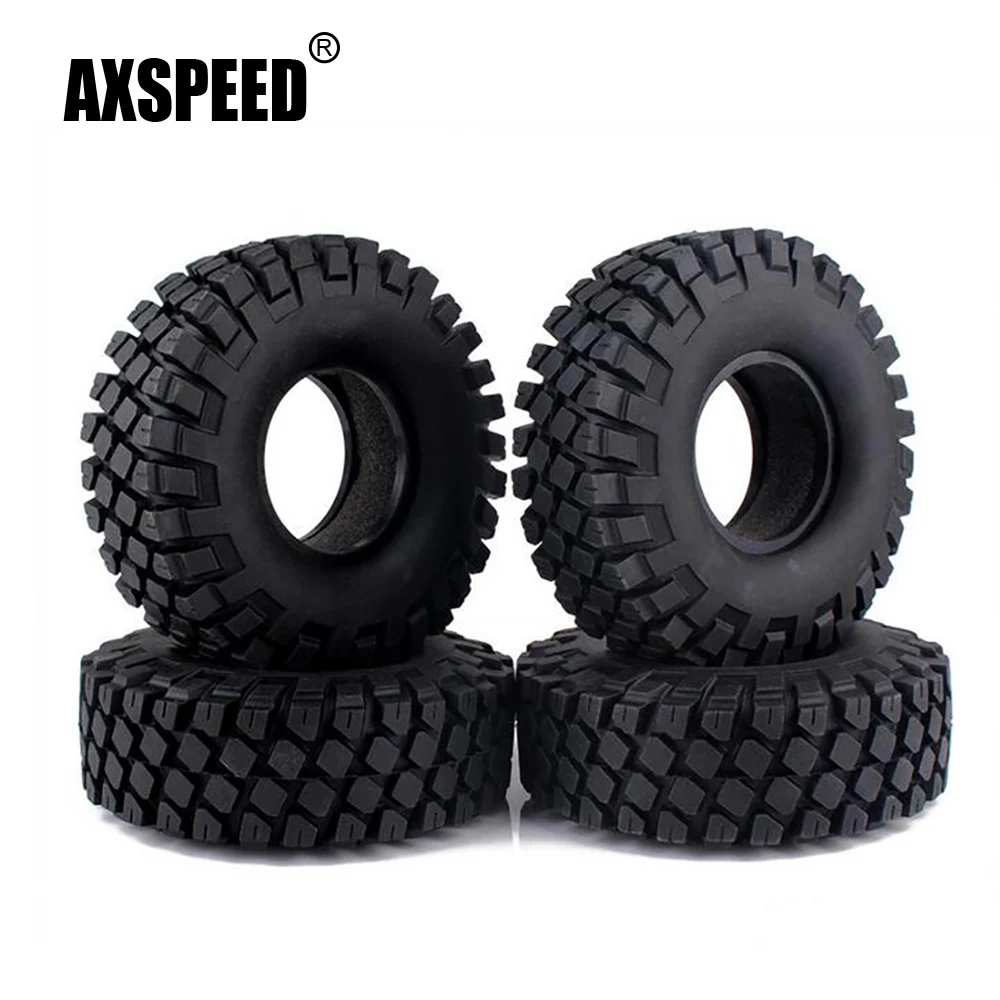 AXSPEED 1 9 дюйма 114 мм резиновые шины/колесные шины для 1:10 RC Rock Crawler Car Wheels SCX10 D90