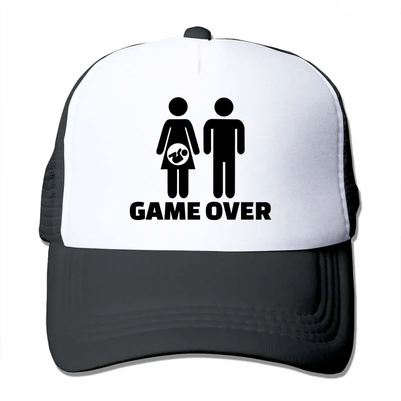 Бейсбольная кепка Game for Wedding для мужчин и женщин, Кепка-Дальнобойщик, модная Регулируемая Кепка - Цвет: 4-Black