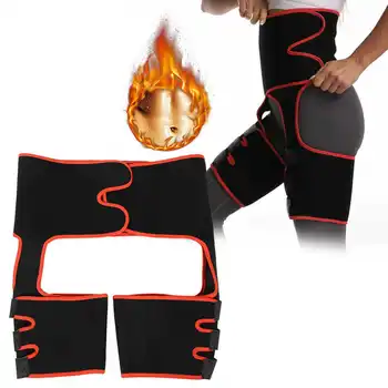 

3-In-1 Slimming Belt Fat Burning Abdomen Hips Leg Trainer Women Workout Belt Slimming Belly Fat Burning Belt for Weight Loss