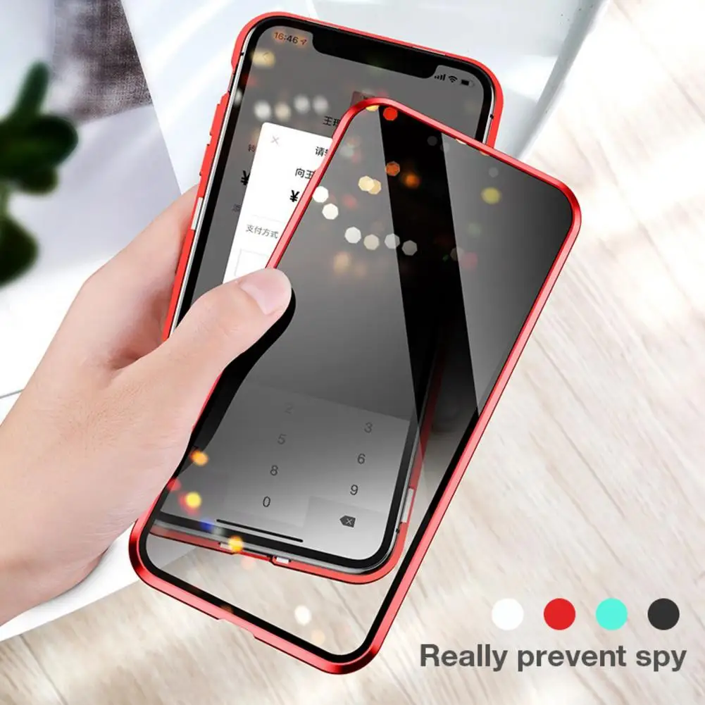 Магнитный адсорбционный чехол для IPhone второго поколения анти-ползучий Магнитный король мобильный корпус металлический каркас двойное закаленное стекло