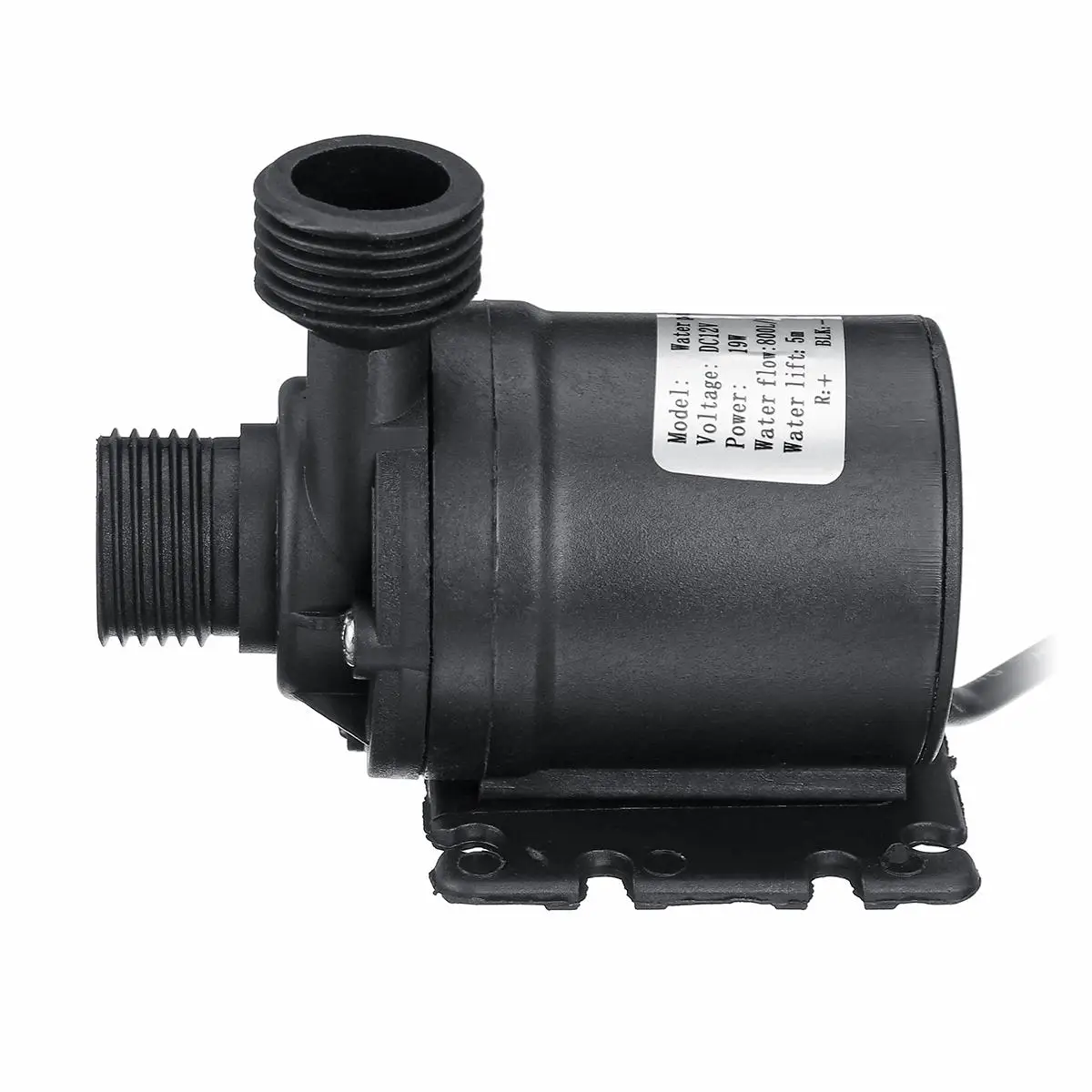 12V 600L/H 5m Solar Powered Water Pump Motor Brushless Magnetic Submersible Water Pumps+10mm Joints+Clamp