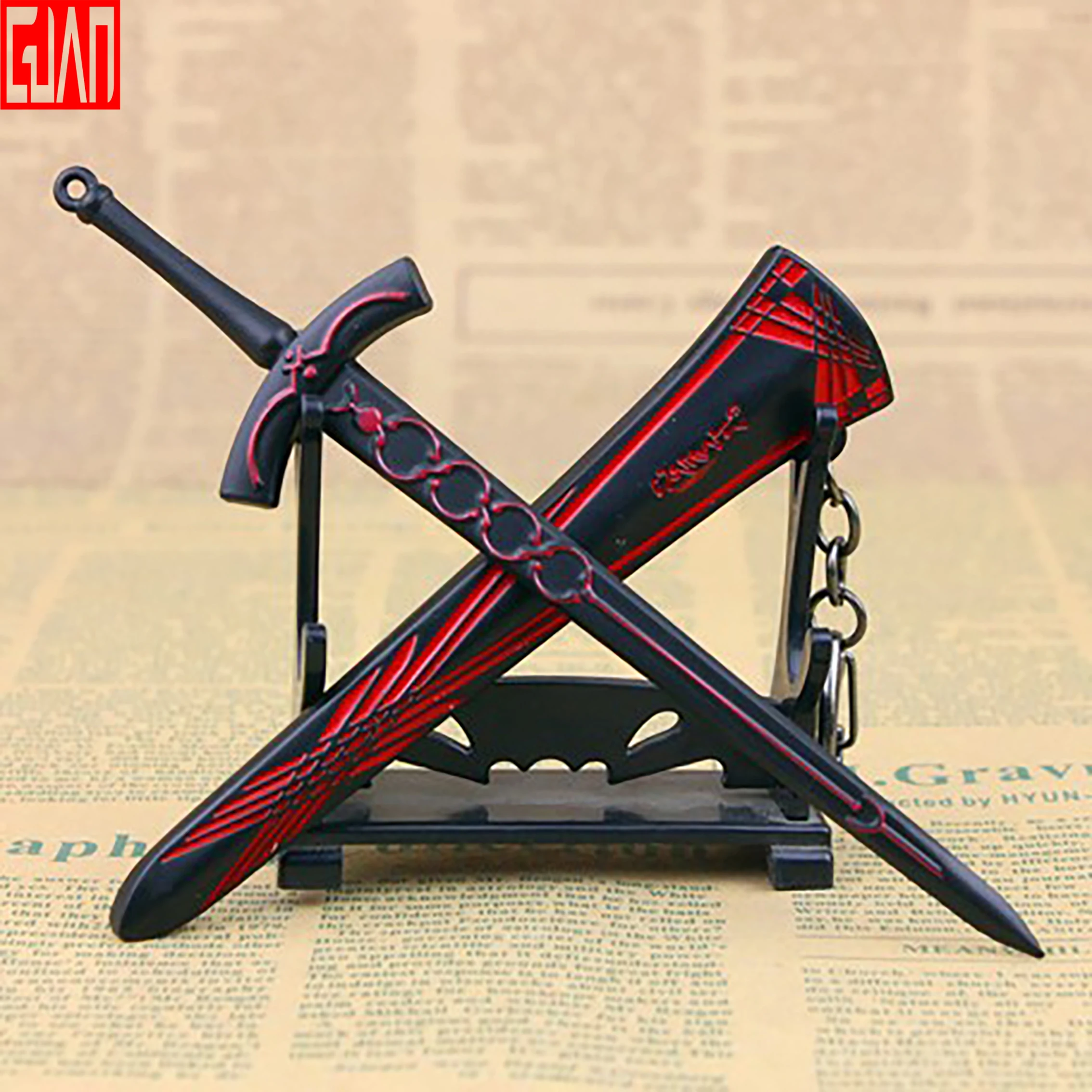 Подвеска из сплава Ночная судьба Саба толстый черный притягательный меч победы