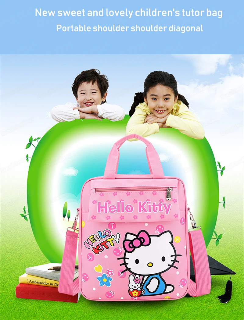 HELLO KITTY, сумка-мессенджер на плечо, Детская сумочка с изображением героев мультфильмов, вечерние модные сумки на плечо, сумка через плечо для девочек-подростков
