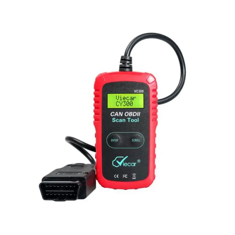 VC300 CAN BUS OBD2 считыватель ручной автомобильный детектор неисправностей с экраном