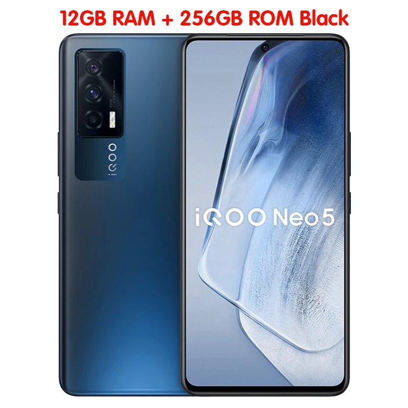 Original Vivo IQOO Neo 5 5G Mobile Phone 6.62 Inch 120Hz AMOLED Screen 8G+128G Snapdragon 870 66W Super Charger NFC Smartphone ram computer 8GB RAM