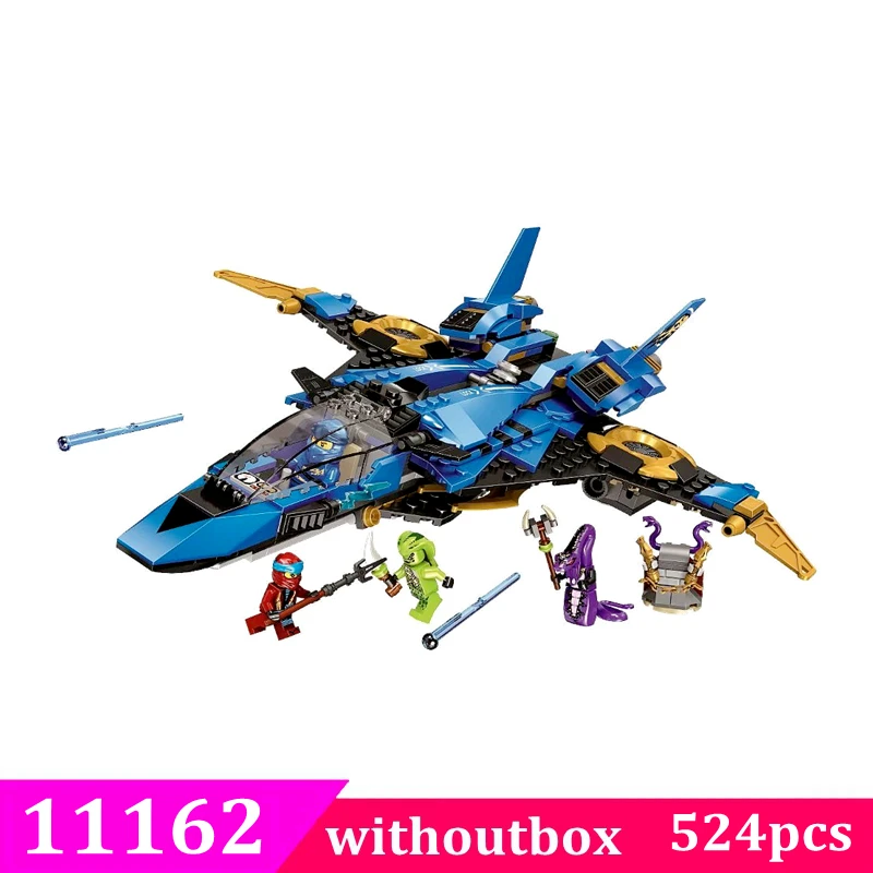 11162 Ninjagoes Jay's Storm Fighter космический корабль войны фигурки модели строительные блоки совместимы с ниндзя 70668 Подарочные игрушки - Цвет: 11162