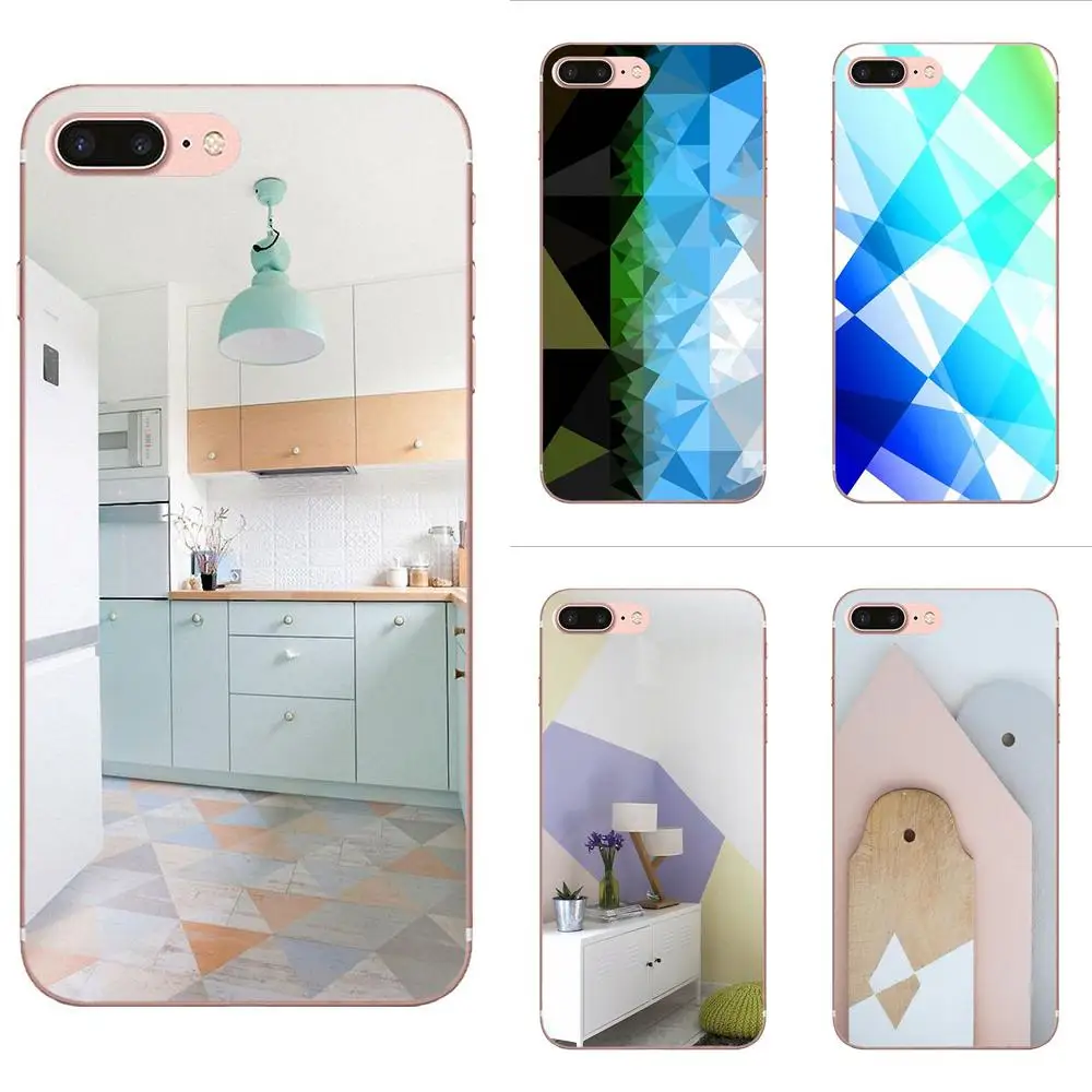 Мягкий чехол для телефона Pastel из ТПУ с геометрическим рисунком мяты Xiaomi Mi CC9 CC9E 9T