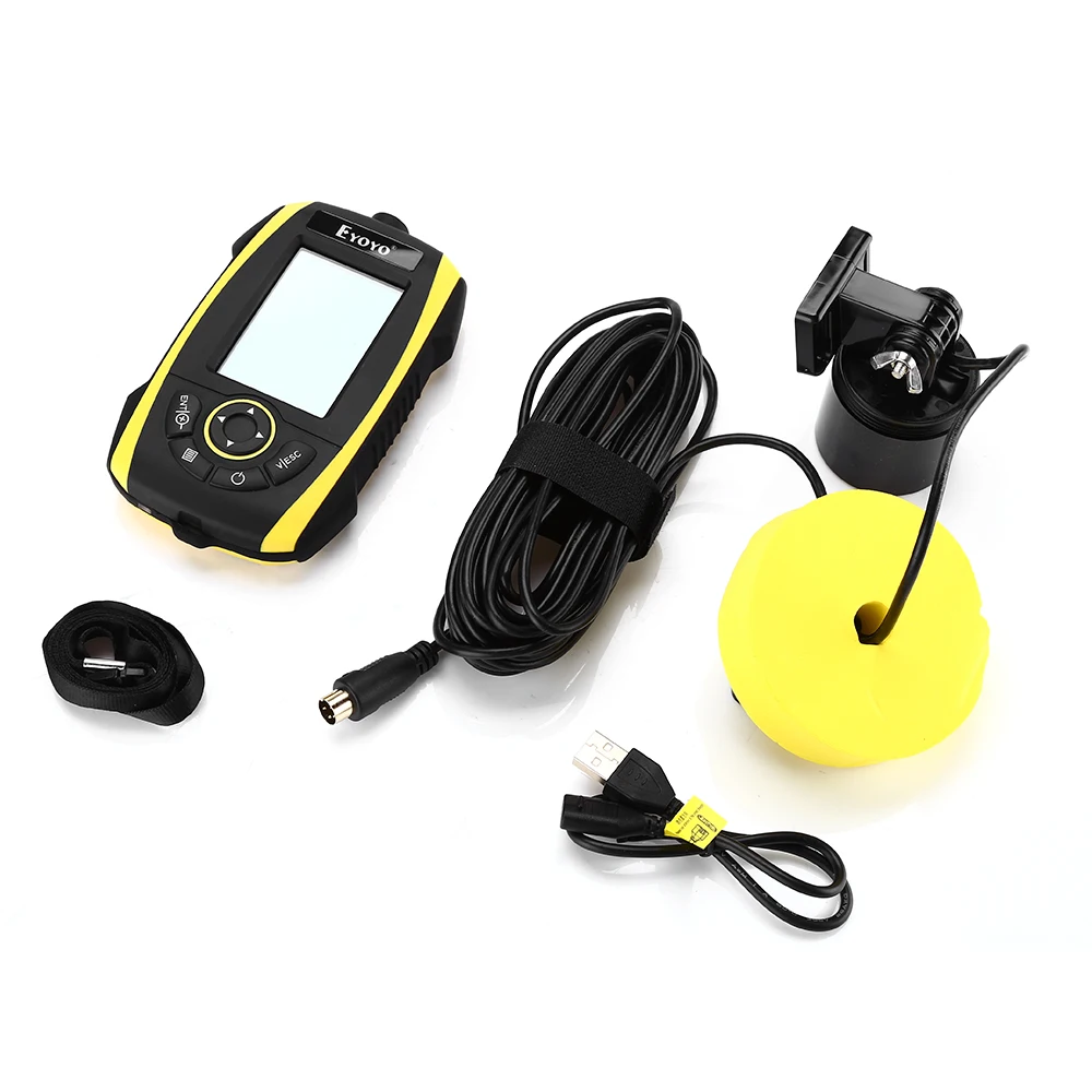 Eyoyo E4 портативный рыболокатор 0,6-72 м сонар lcd эхолоты эхолот для ...
