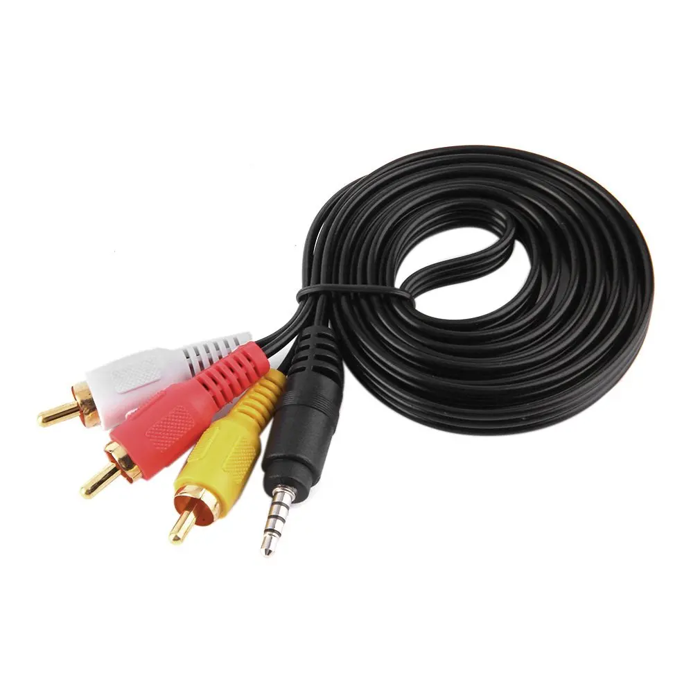 5 футов 1080P HDTV HDMI штекер 3 RCA Аудио Видео AV кабель адаптер конвертер Разъем