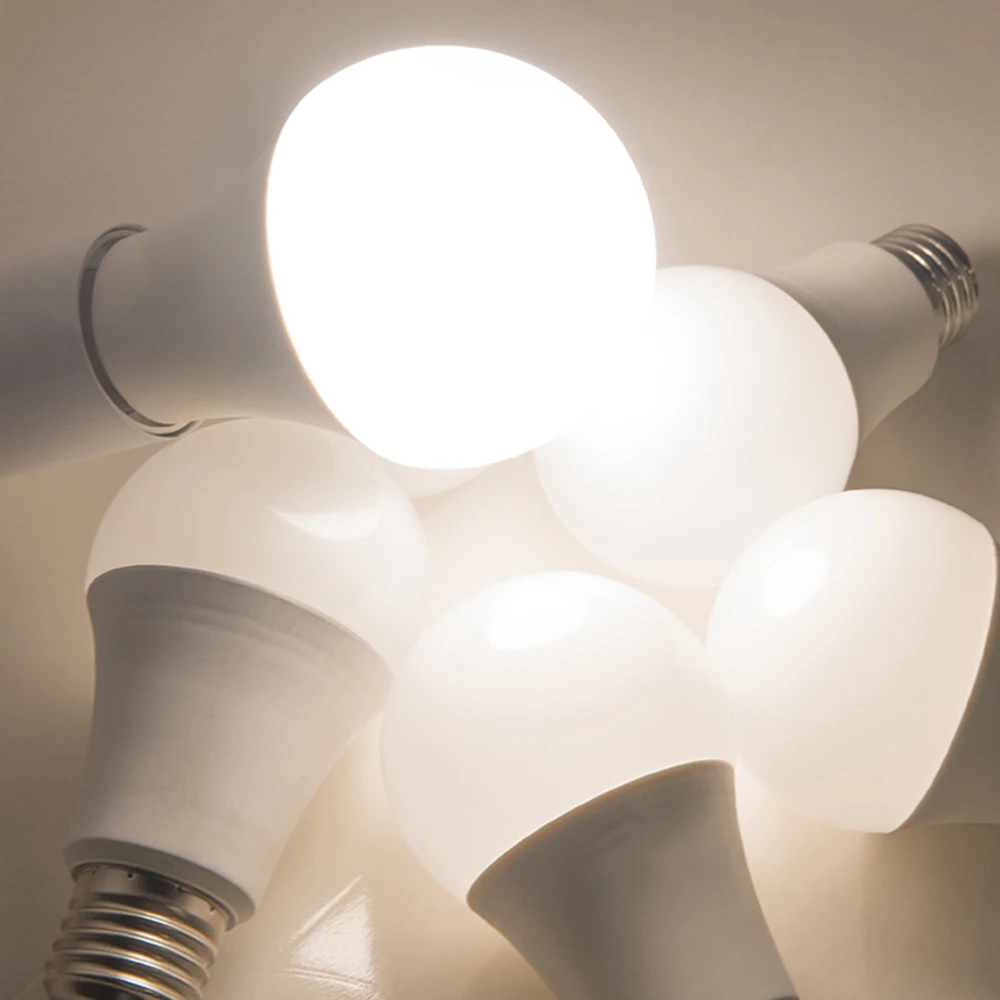 Светодиодная лампа E27 AC 220V 6W 9W 12W 15W 18W Лампада Bombilla Spotlight настольная