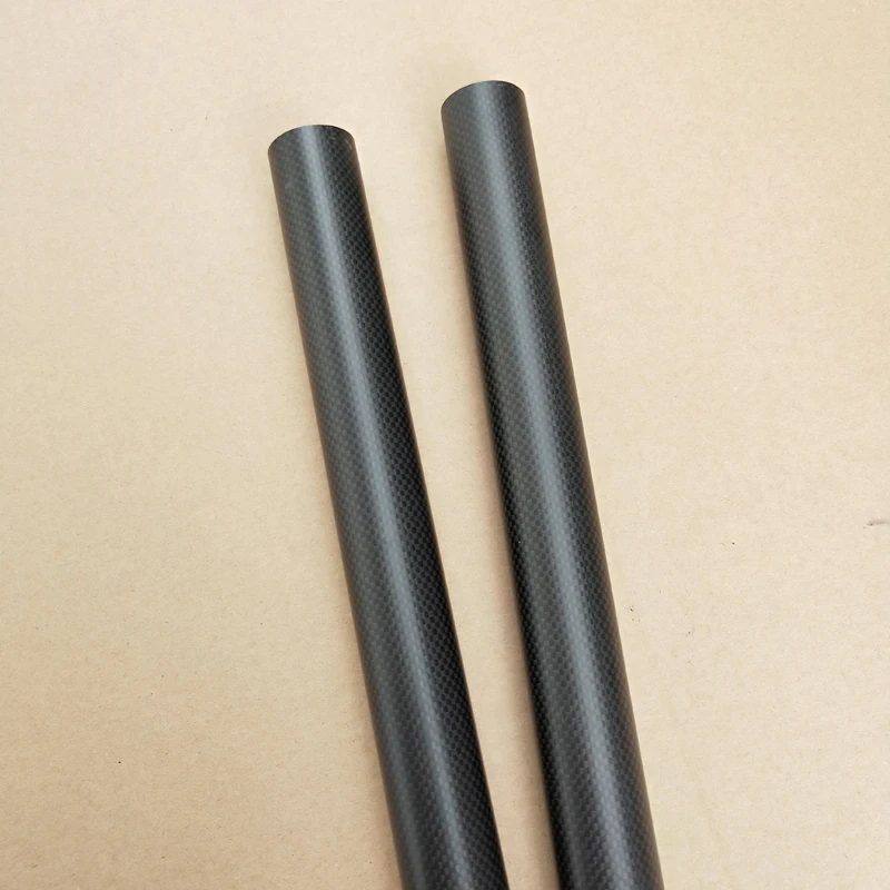 2PC 3K Plain matte carbon fiber tube drone accessories OD 6mm8mm12mm20mm30mm Length 500mm Carbon fiber pipe factory direct sales