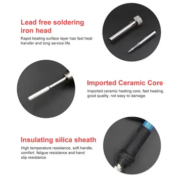 

New 60W Electric Soldering Iron Temperature Adjustable Inner Heat Welding Solder Pencil Repair Tool Pen 200-450 degree