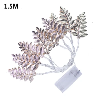 

Christmas Battery Operated Home Decoration LED String Light Wedding Leaves Shape Holiday Lighting Indoor Fairy Lamp Atmosphere