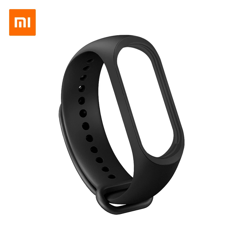 Xiaomi mi Band 4 NFC ремешок на запястье из ТПУ Черный Синий Оранжевый винно-красный розовый и mi Band 4 кабель для зарядки умные аксессуары - Цвет: Black