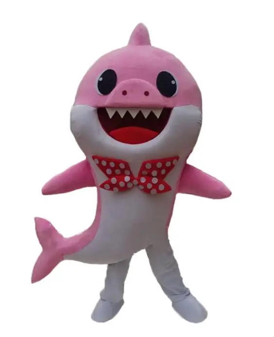 Маленький костюм акулы-талисмана мультфильм костюм куклы день рождения партии Ролевые костюмы Одежда для взрослых