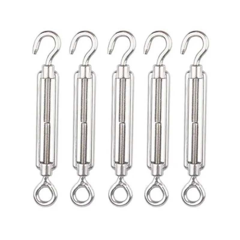 

10pcs Strong Turnbuckle Strainer M5 Hook Eye Wire Tension Tensioner