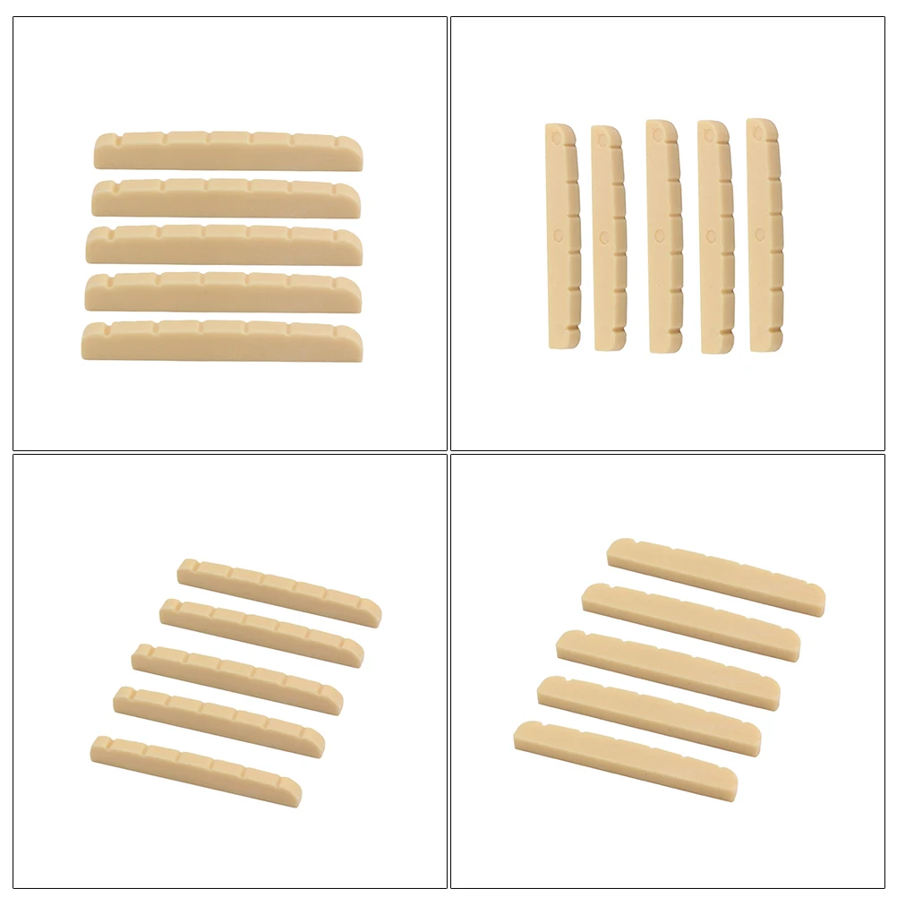 5 шт. гайка для гитары 6 струн пластик профессиональные щелевые гайки аксессуары