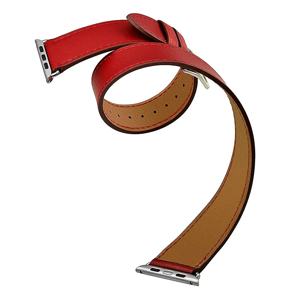 Двусторонний ремешок для Apple watch, ремешок для Apple watch 5, 4, 3, 2, 1, 40 мм, 44 мм, iWatch, ремешок 42 мм, 38 мм, кожаный ремешок, браслет, ремешок для часов