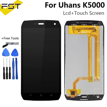 

5.0''Black For Uhans K5000 LCD Display+Touch Screen Digitizer Assembly Repair Parts For Uhans K5000 Accessory+Tools