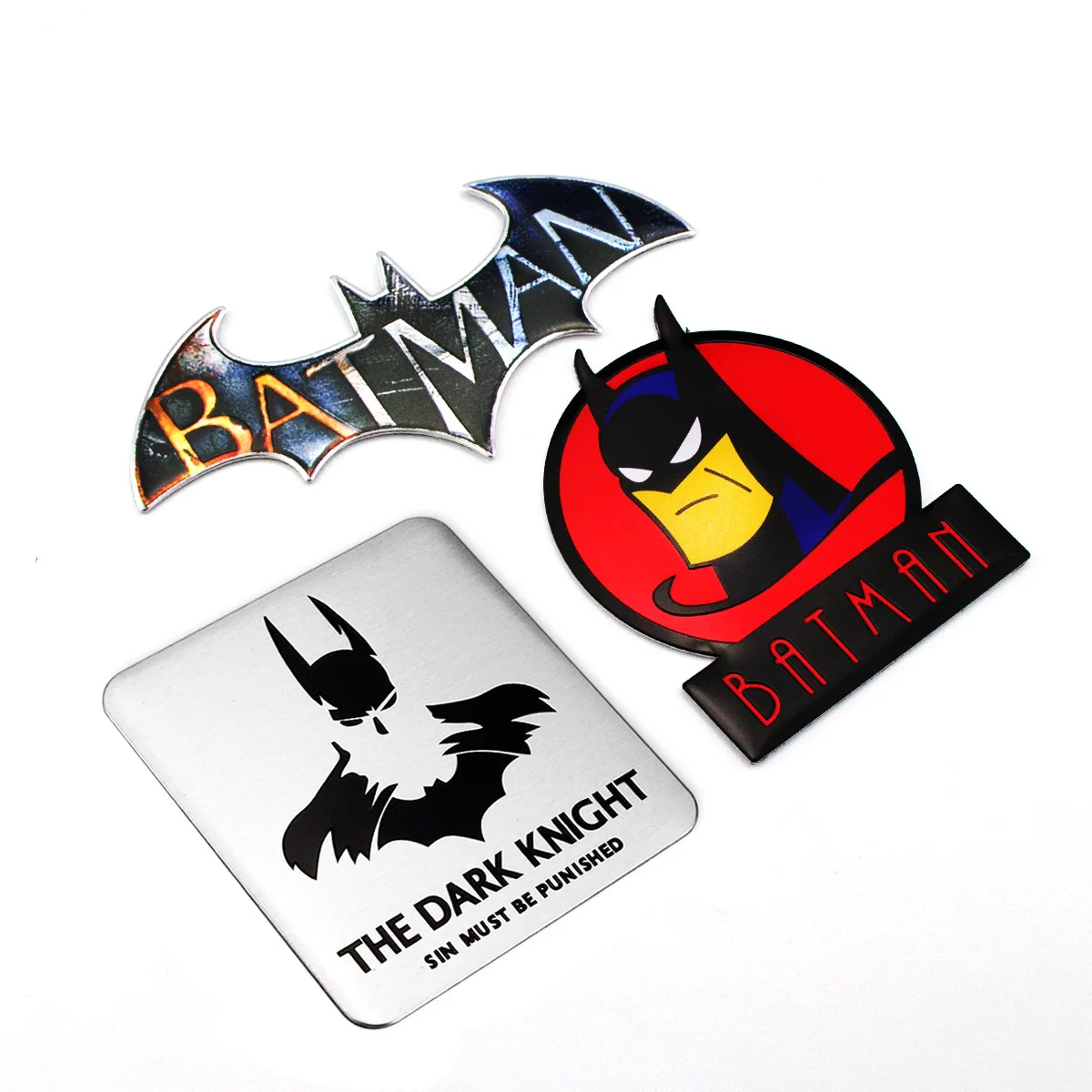 

Supply Batman Superman Sticker Metal Stereo Vehicle Sticker Automotive Supplies Decorative Tag Aluminum Sticker Car Body 3D Oem