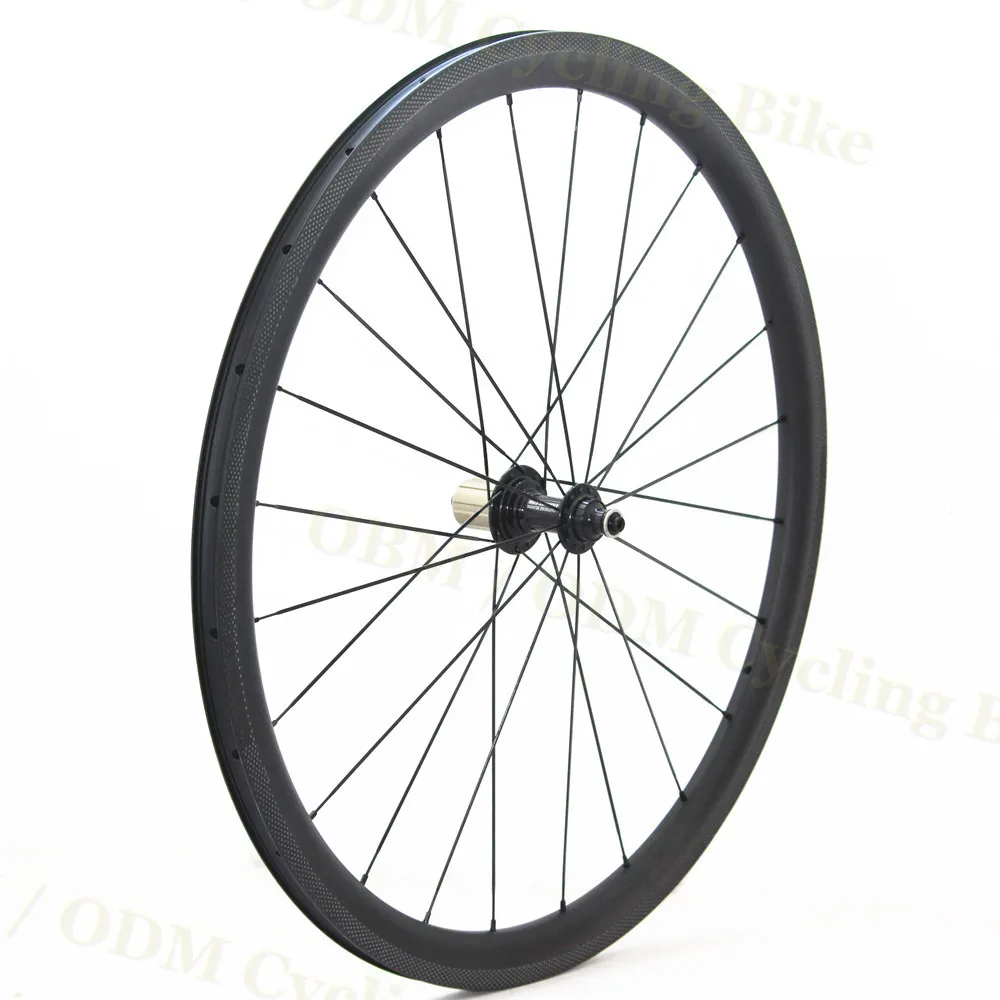 Excellent Carbon 700c Cycling Bicycle Racing Wheels 38mm Depth 25mm Wide Tubeless Road bike bicycle Road Bike Carbon Wheelset 3