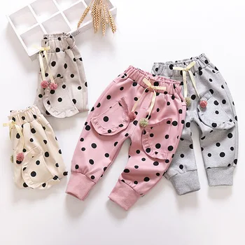 

Girls Baby Trousers 2020 New Summer Dot Style Pants Kids Girls Casual Infant Girl Pants Trousers