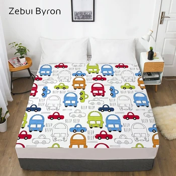 

3D Cartoon Fitted Sheet for kids/baby/children,Bed Sheet With Elastic Queen/King/Custom,boys Mattress Cover 150/180/160x200