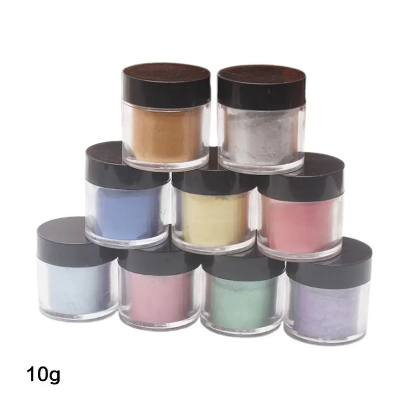 

9 Pcs/set Pearlescent Mica Pigment Pearl Powder UV Resin Crystal Epoxy Craft DIY Au17 19 Dropship
