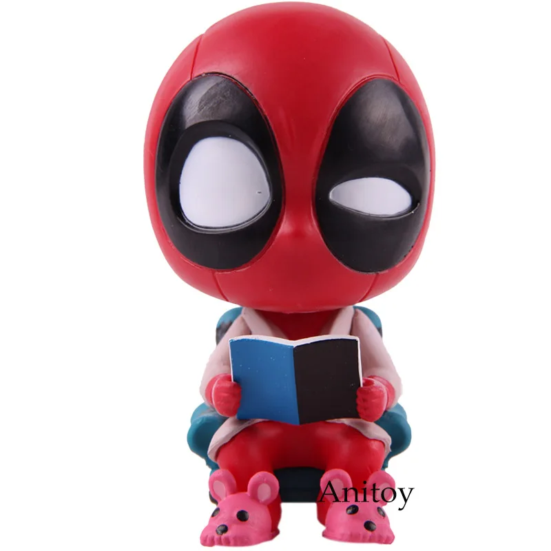 Marvel Comics Дэдпул мини яйцо атака серии Верховая езда Q версия ПВХ Dead Pool фигурка Коллекционная модель игрушки куклы