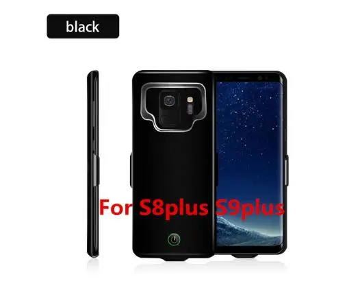 7000 мА/ч чехол для зарядного устройства телефона для samsung Galaxy S9 S9 A8 чехол для внешнего аккумулятора чехол для samsung S9 S8 A8 Plus - Цвет: Black for S8 S9 Plus