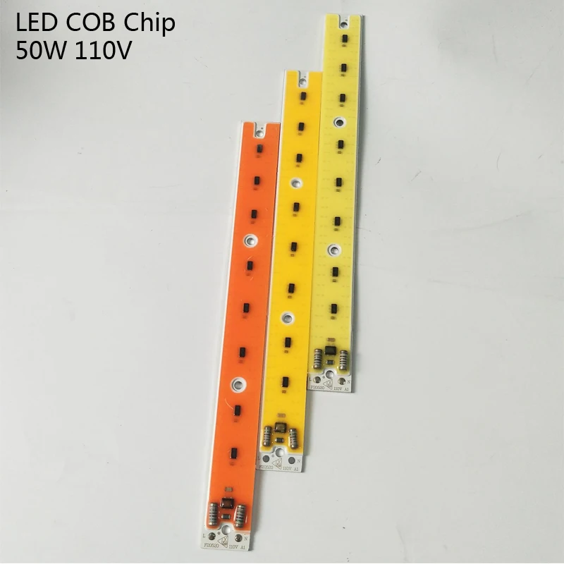 Warm White COB для прожектора полный Мощность теплый полный спектр белого AC110V полосы бисера доска свет лампа для выращивания 30~ 80 Вт светодиодный чип умный IC завод - Испускаемый цвет: Warm White