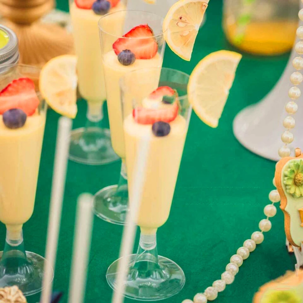6pcs Plastic Champagne Flutes Disposable Wine Glasses Toasting Flutes For Birthday Party Wedding Reception And Other Celebration