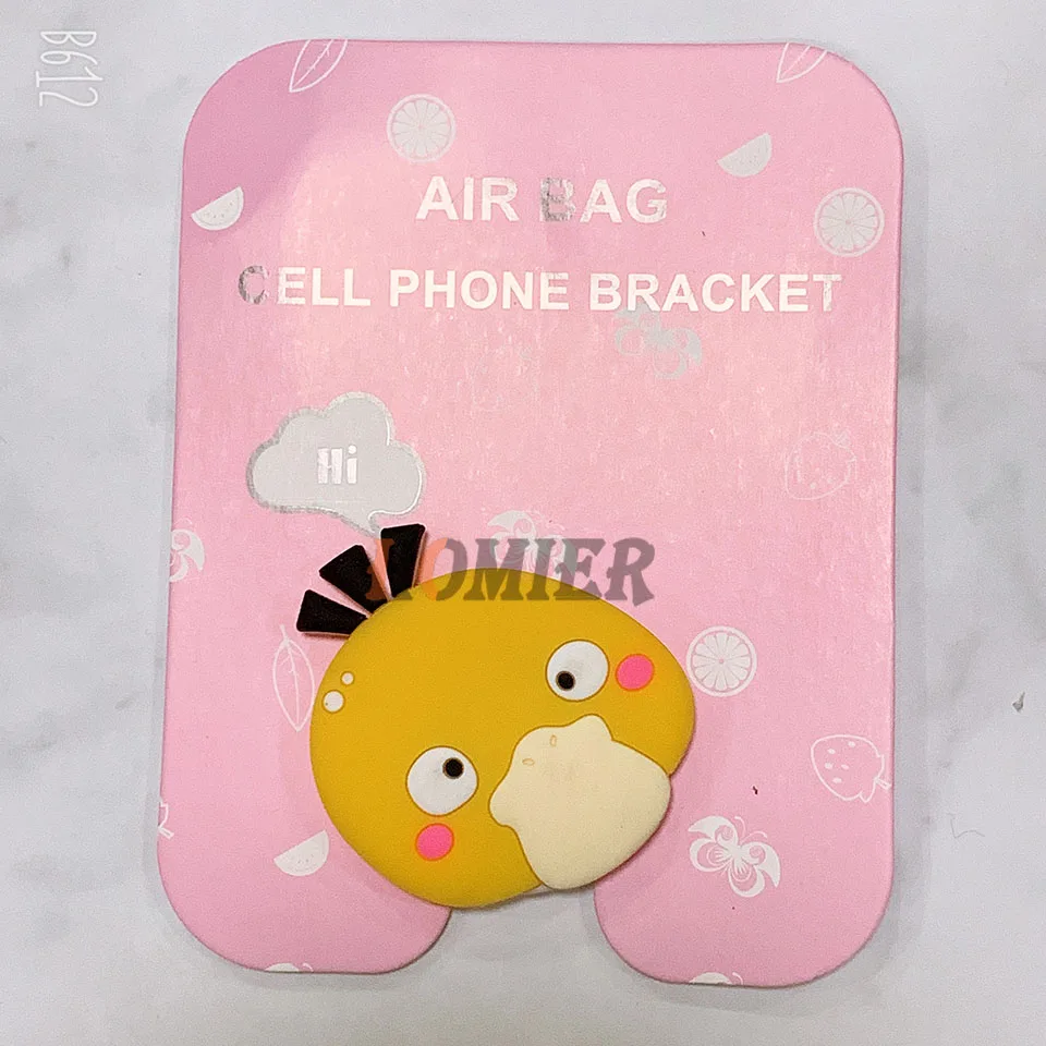 Cartoon Universal Mobile Phone Ring Holder Airbag Gasbag fold Stand Bracket Mount For iPhone XR XS Samsung Huawei Xiaomi