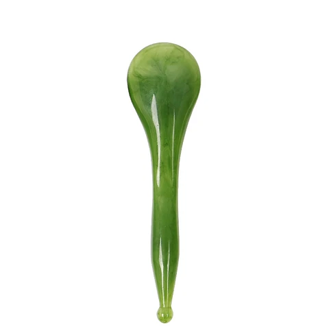 Quartz Natural Resin Beeswax Guasha Jade Edge Body Massager Crystal Energy Stone Scraper for Blood Circulation Health