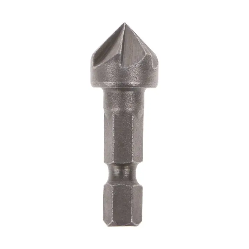 

6 Flute Countersink Drill Bit 90 Degree Point Angle Chamfer Cutting Woodworking Tool K3KA