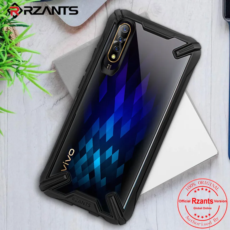 Military airbag Anti-fall shell Case For Vivo S1  IQOO Neo  Y7S Transparent Acrylic PC +TPU Shockproof Armor Back cover Case (3)