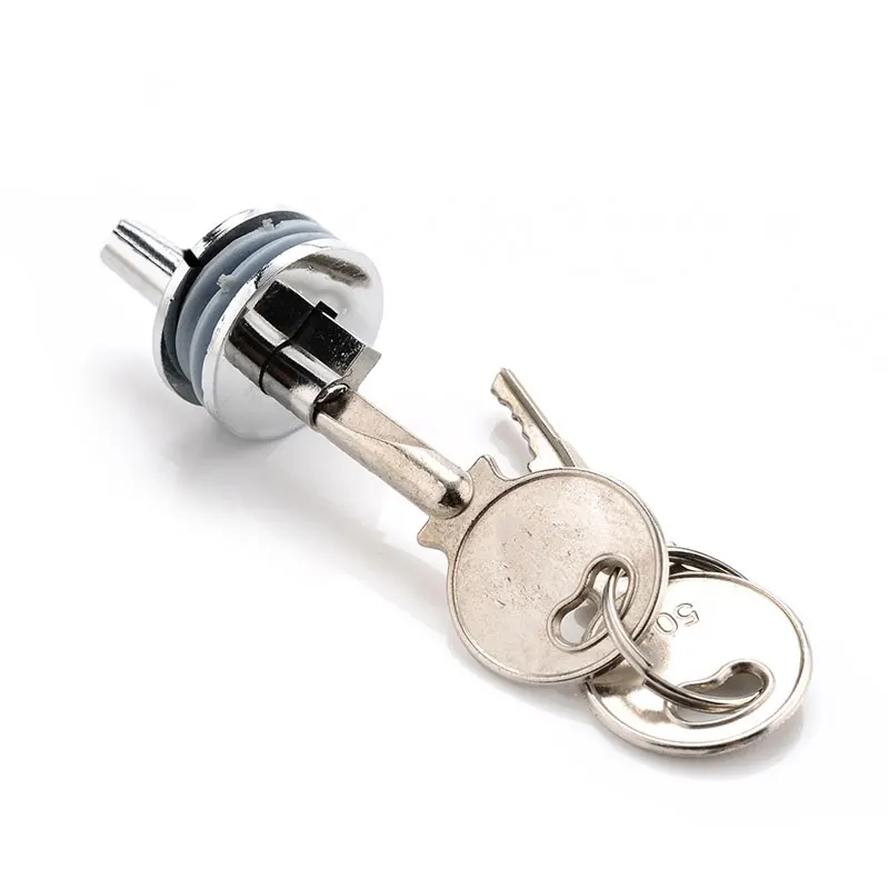 

501 Glass Lock Zinc Alloy Showcase Push Glass Display Cabinet Door Cylinder Locks Sliding Glass Push Door Hardware