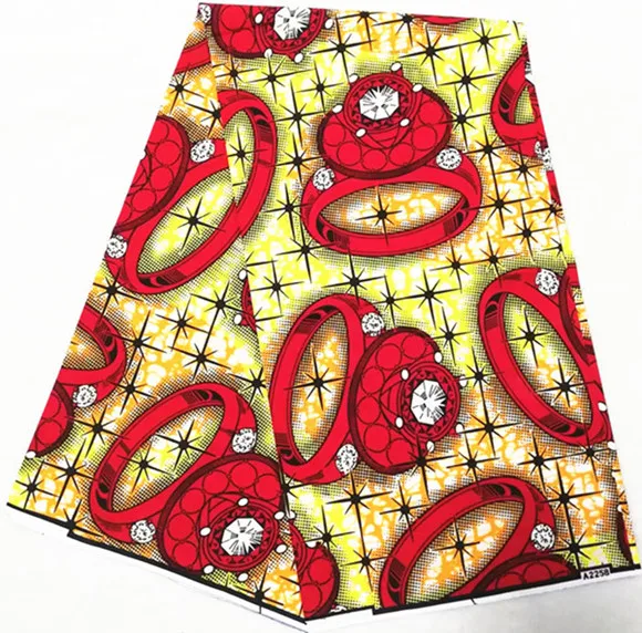 Африканская ткань Африканская восковая печать ткань для Лоскутная Ткань Воск 6 ярдов хлопок ткань Анкара ткань для платья батик DF-S23