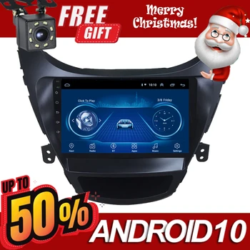 

9 Inch Touchscreen 2Din Car Radio Android 10.0 Multimedia Autoradio Stereo Player GPS Navi Head Unit For Hyundai Elantra 2013