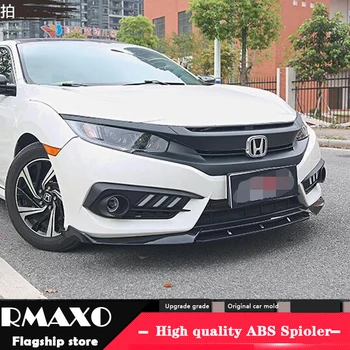 

For Honda Civic Body kit spoiler 2016-2018 For Civic 3c ABS Rear lip rear spoiler front Bumper Diffuser Bumpers Protector