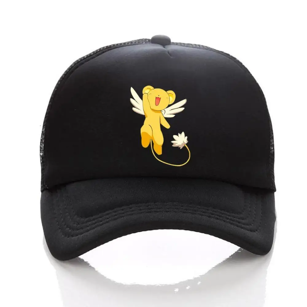 Японская аниме Cardcaptor Sakura, женская и Мужская Черная бейсбольная Кепка Snapback с регулируемой сеткой, кепка для косплея, Солнцезащитная шляпа с принтом - Цвет: 06