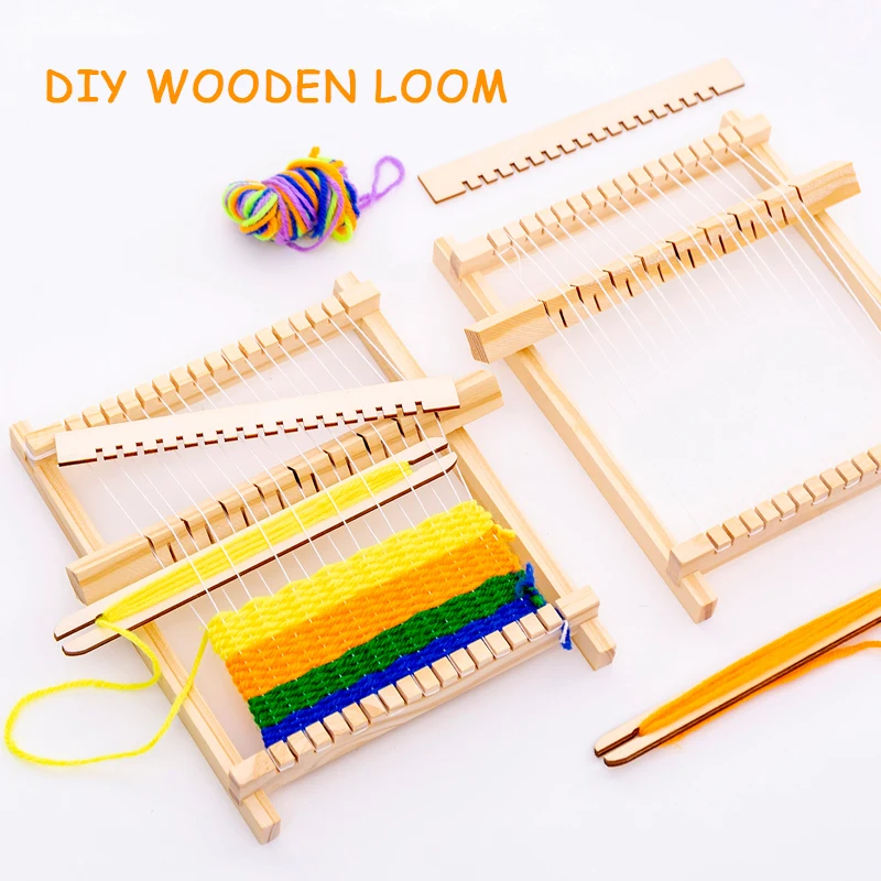 as shown etc. Multifunctional Round Wooden Machine Tools Knitting Loom DIY Handmade Household Weaving Machine Great for Knitting Coaster and Vintage Style Network Handmade Weaving Machine 