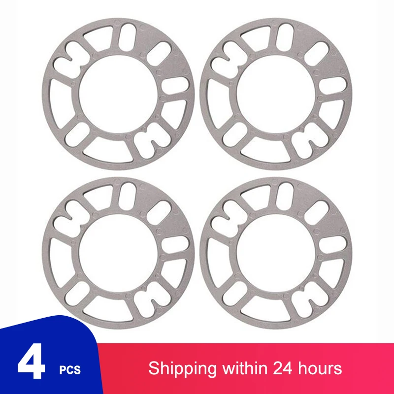 4PcsSet35810mmCarWheelSpacersShimsPlateAlloyAluminum45
