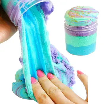 

60ML/120ML Multi Color Cloud Brushed Slime Putty Soft Clay DIY Craft Stress Reliever Toy Reusable Fluffy Slime Toy Kids Gift