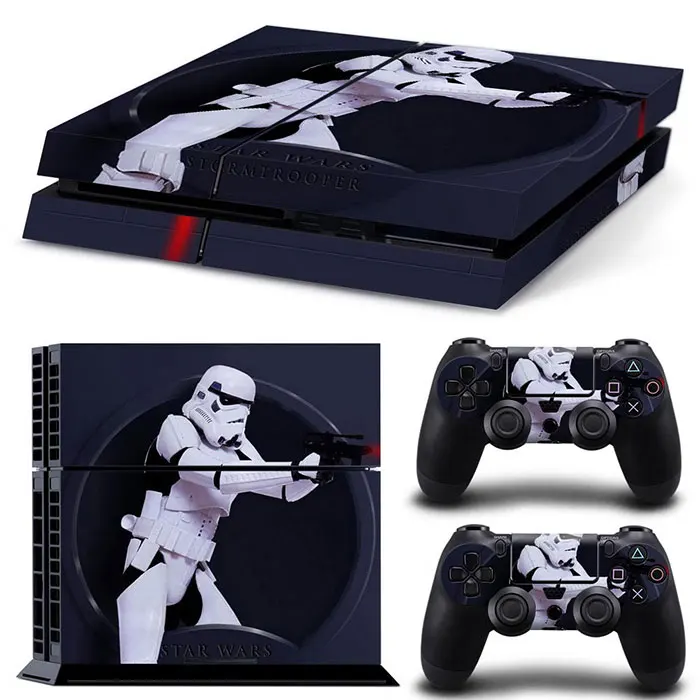 Disney Star Wars Darth Vader Sticker Cover Wrap Protector Skin For PlayStation 4 Console & 2PCS Controller Skin Decal For PS4 