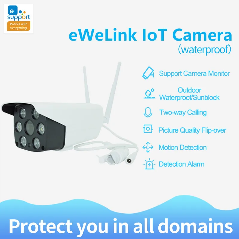 Ewelink Смарт IP66 Водонепроницаемая камера WiFi 1080P двухсторонняя аудио Интерком