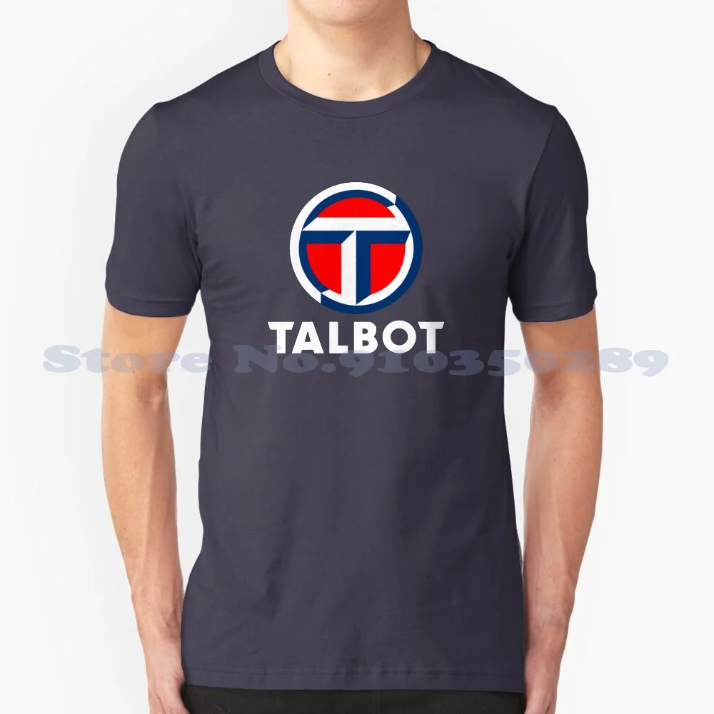 Talbot Custom Funny Vendita Calda Tshirt Talbot Retro Cars Logo Cars Auto D'Epoca Uk Racing British Fanboy Logos Veicoli 80S 70S