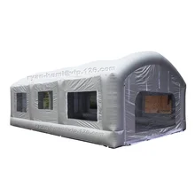 23 фута 7 м Серебристая надувная покрасочная будка для покраски автомобиля большая надувная палатка для гаража портативная уличная палатка для ремонтных магазинов