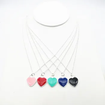

Sterling silver 925 classic popular original fashion heart-shaped charm ladies necklace jewelry holiday gift
